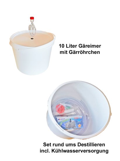 (Bild für) Destillier - Hobbyset für unsere niedrig gebauten Edelstahl Destillen - zum Schließen ins Bild klicken